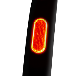 StVZO COB E-BIKE Luz trasera e integración de reflector para guardabarros.