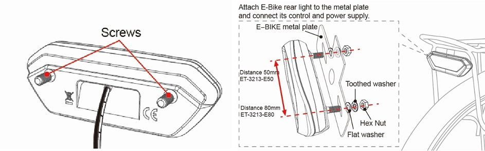 e bike rear light